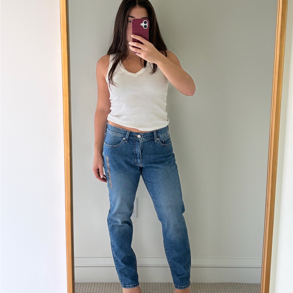 Brand New Banana Republic Womens Straight Leg Blue Jeans